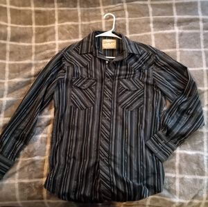 Wrangler striped button up
